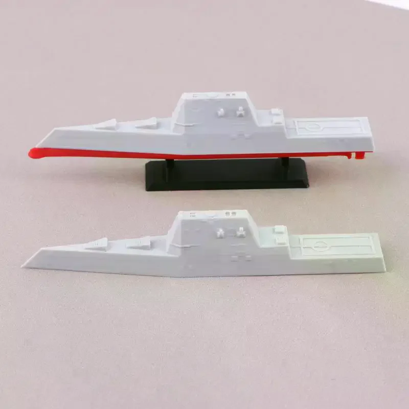 Фото 1 шт. Модель эсминца класса Zumwalt в масштабе 1:2000 - 3D-печатная модель военного корабля (линия водоизоляции/полный корпус) для диорамы №2