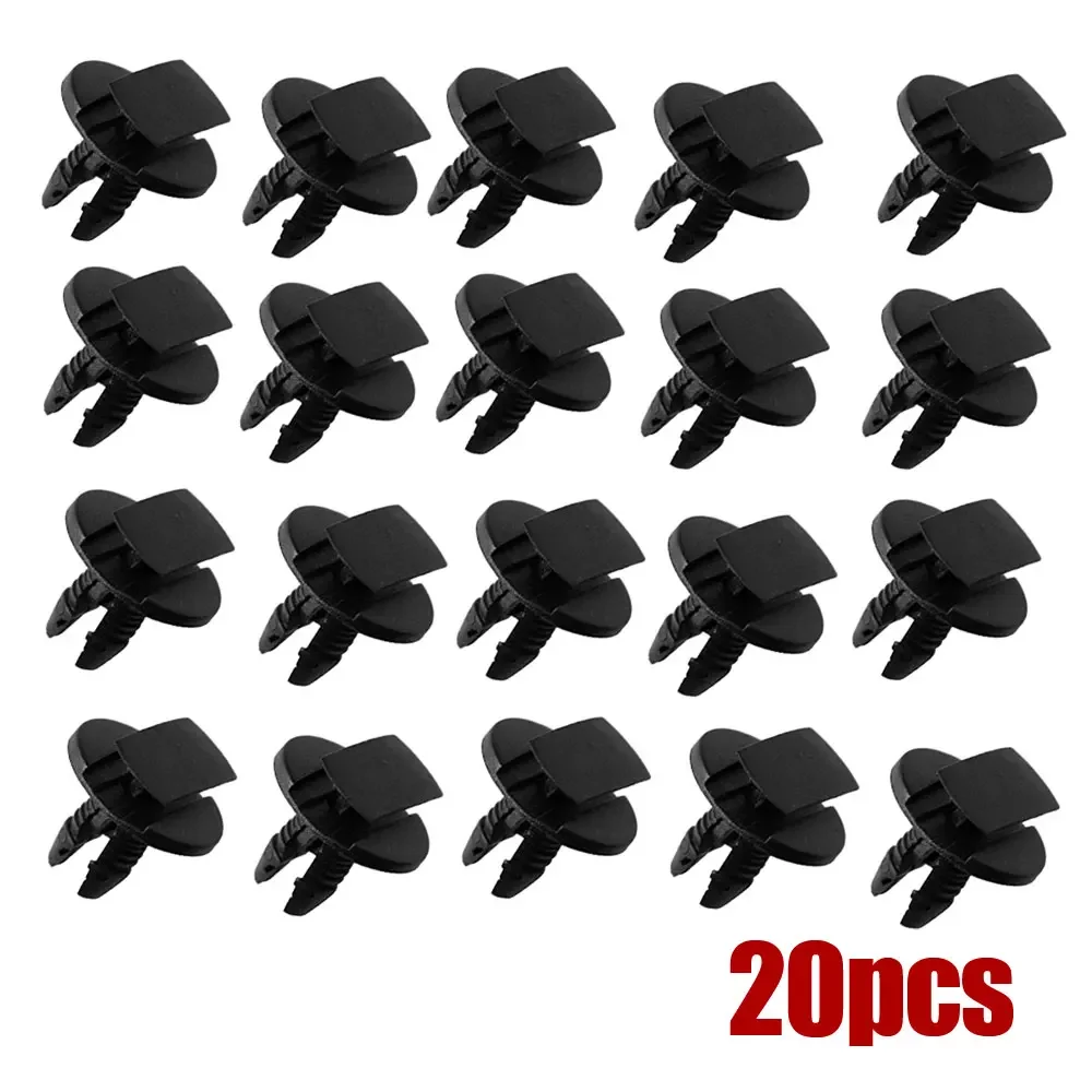 

20 шт., автомобильный фиксатор заклепок, автомобильный бампер, фиксированный зажим для крыла, черный пластиковый внутренний зажим, автозастежка для Peugeot Citroen