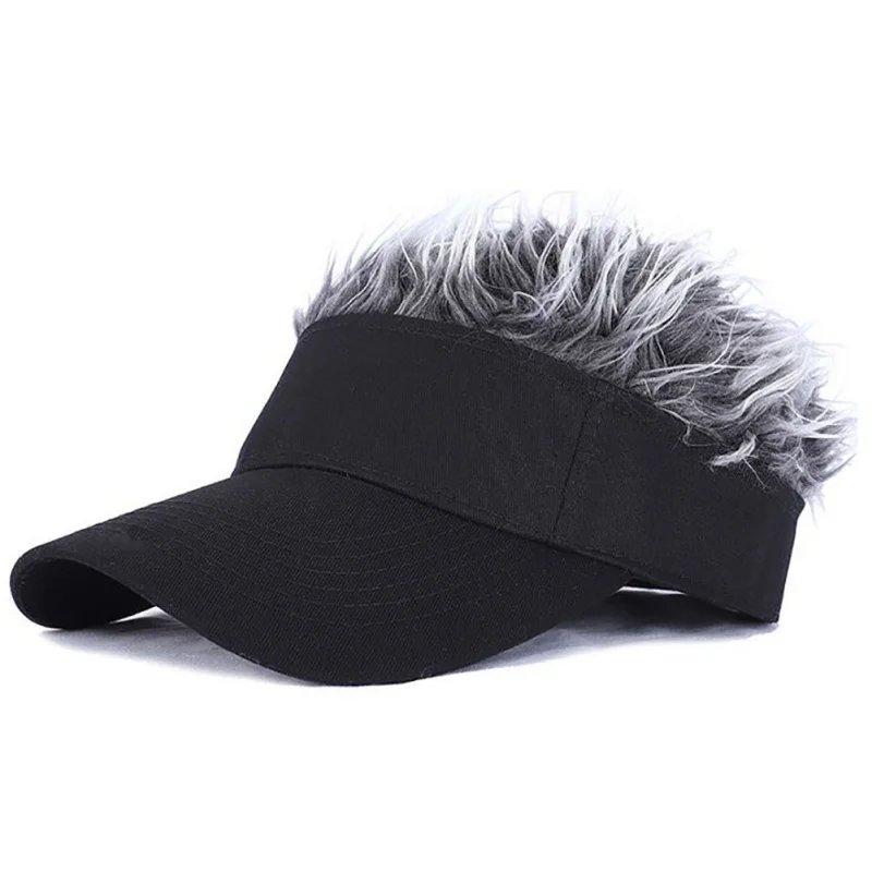 

Men Women Golf Cap Adjustable Breathable Outdoor Camping Hiking Fake Flair Hair Sunshade Sports Hat