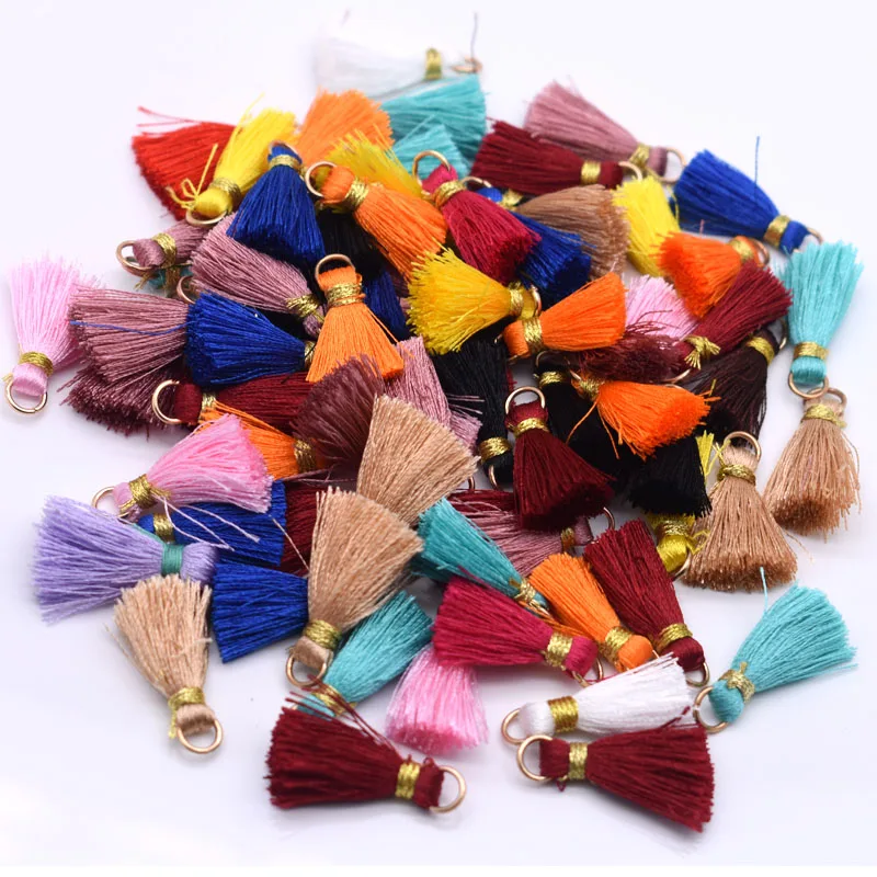 

10-50pcs 20mm mixed Types Tassel Findings Sewing Curtains Accessories DIY Keychain Cellphone Straps Pendant for Jewelry Making
