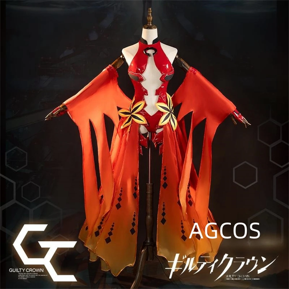 AGCOS Guilty Crown Yuzuriha Inori Косплей Костюм Женщина Аниме Ролевая игра oberルiyada общества