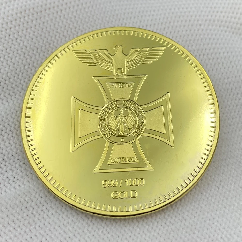 18-72 Золотая монета с немецким крестом и орлом Токен рейзсом имториум вызова