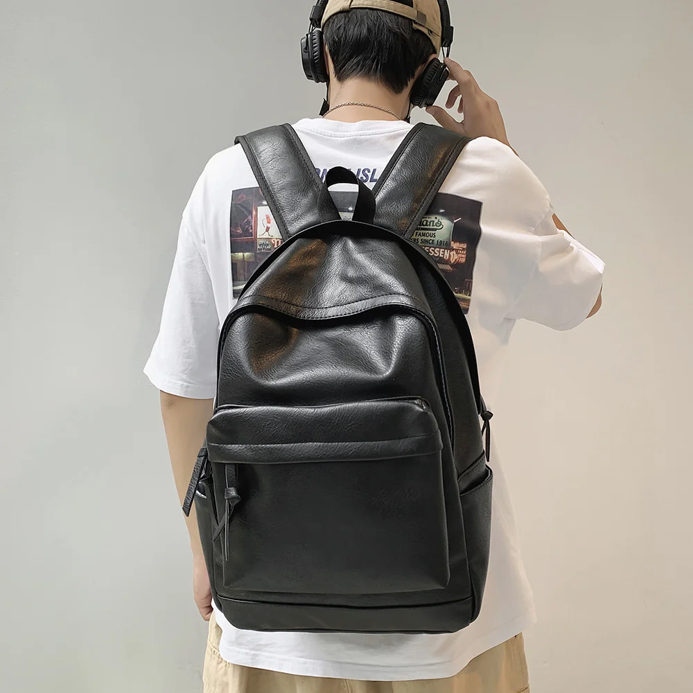 

Рюкзак из мягкой кожи для мужчин и женщин, Роскошный дизайнерский ранец для девушек, сумка для ноутбука большой вместимости, дорожная сумка