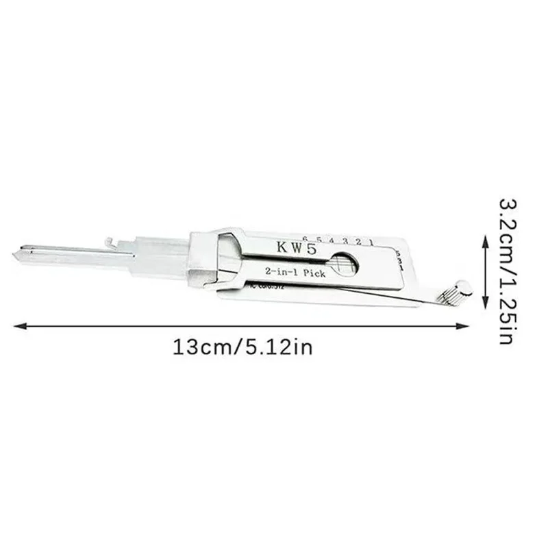 Фото Инструмент Lishi Lockpick 2 в 1 SS001 PRO SS002 PRO для измерения двери Главный ключ Гражданский замок Ручной открыватель Профессиональные слесарные инструменты №3
