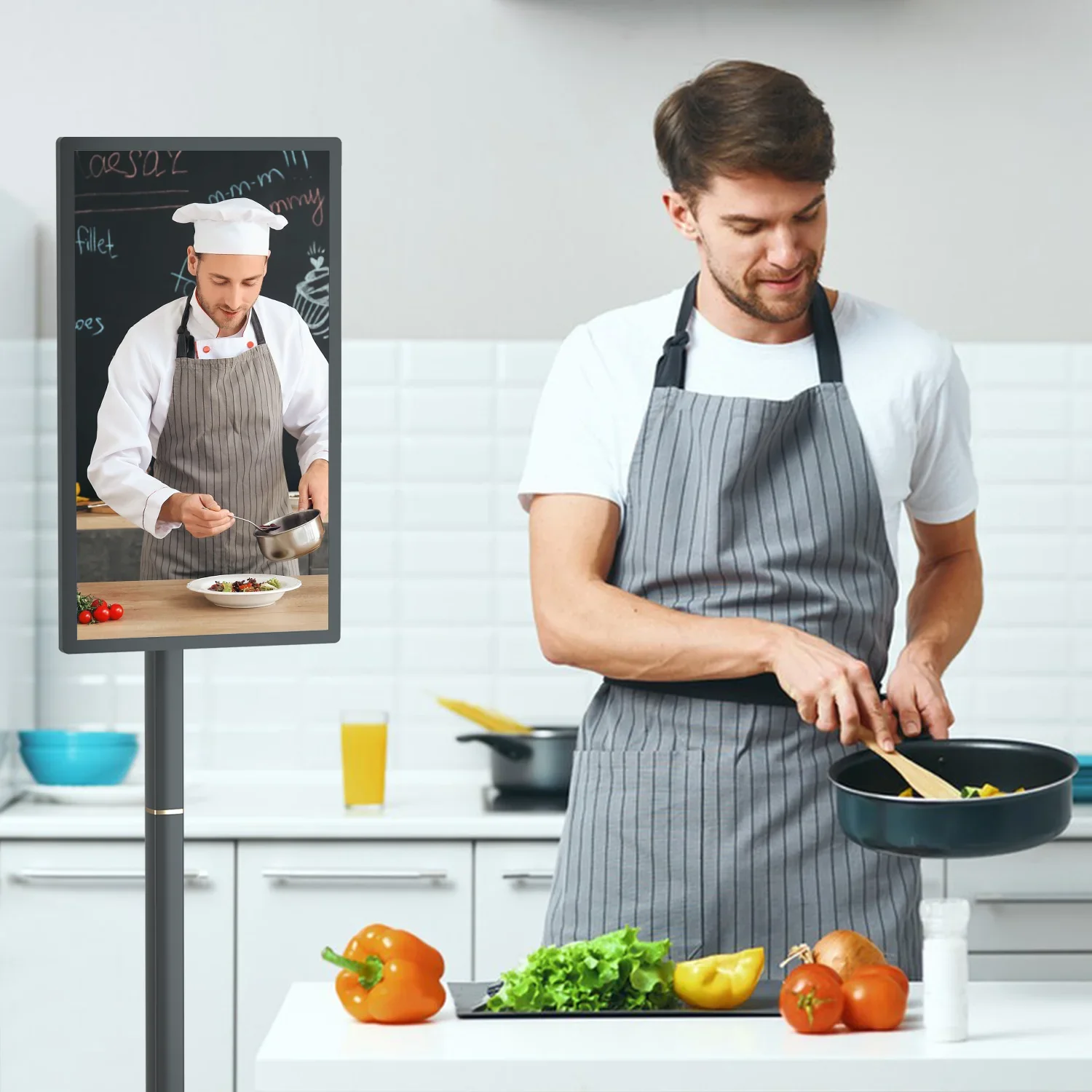 32-дюймовый 2024 высококачественный портативный ТВ-экран с сенсорным экраном