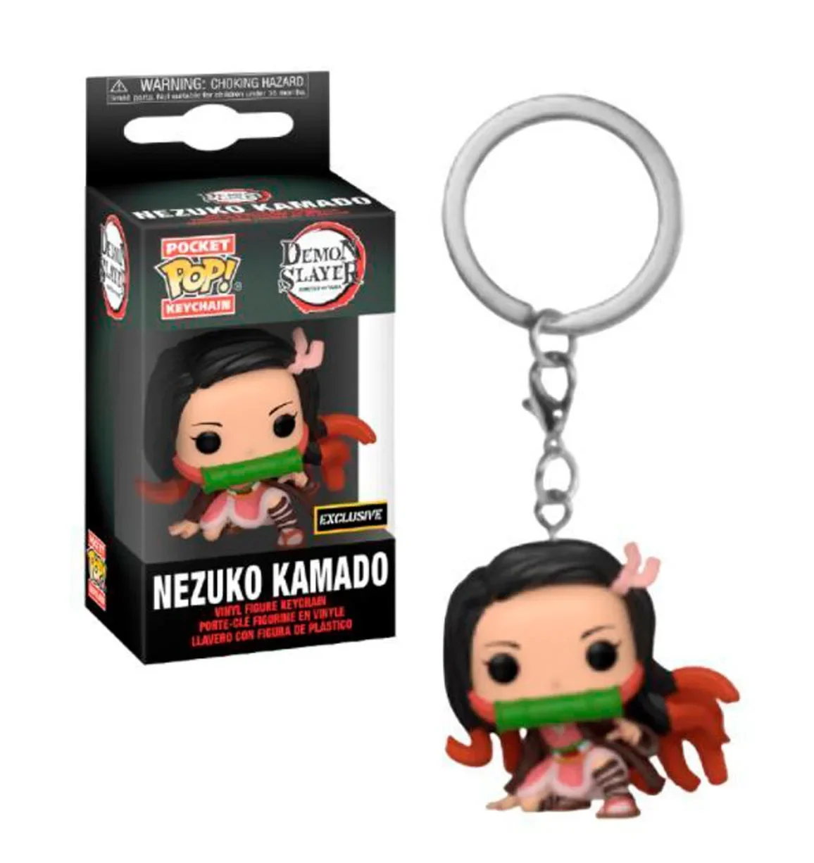 FUNKO POP Demon Slayer NEZUKO KAMADO KEYCHAIN TOY 4 см карманный поп-брелок виниловый брелок эксклюзивная коллекция модель игрушки-куклы (art.: 3920ccf93b810) - 3920ccf93b810