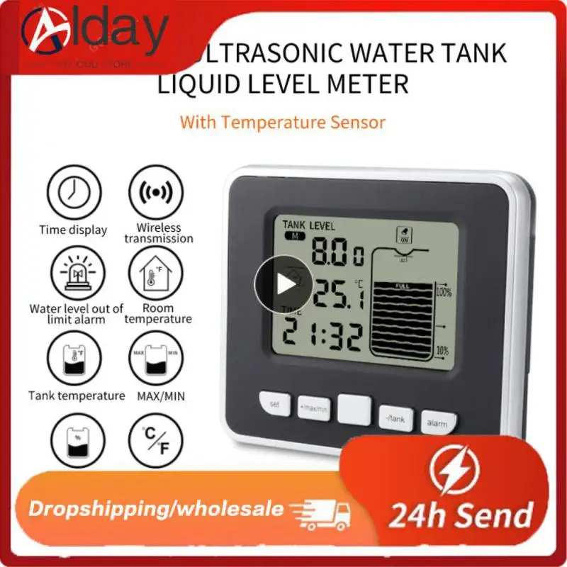 

Multifunction Water Tank Liquid Depth Level Meter Wireless Ts-ft002 Sensor Transmitter Ultrasonic Water Level Gauge New