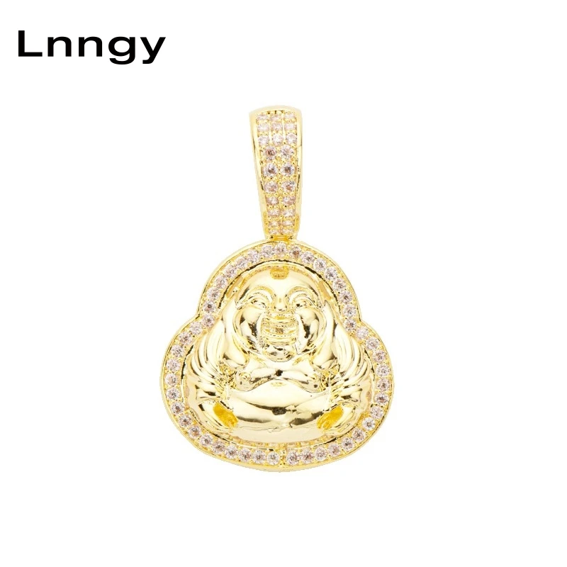 

Цепочка с подвеской в виде Будды с фианитом, 10 к