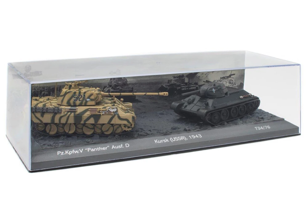 TANK SET T-34-76 AND PANZER V PANTHER AUSF.D (SD.KFZ.171) 1943 | НАБОР ТАНК Т-34-76 И (SD.KFZ