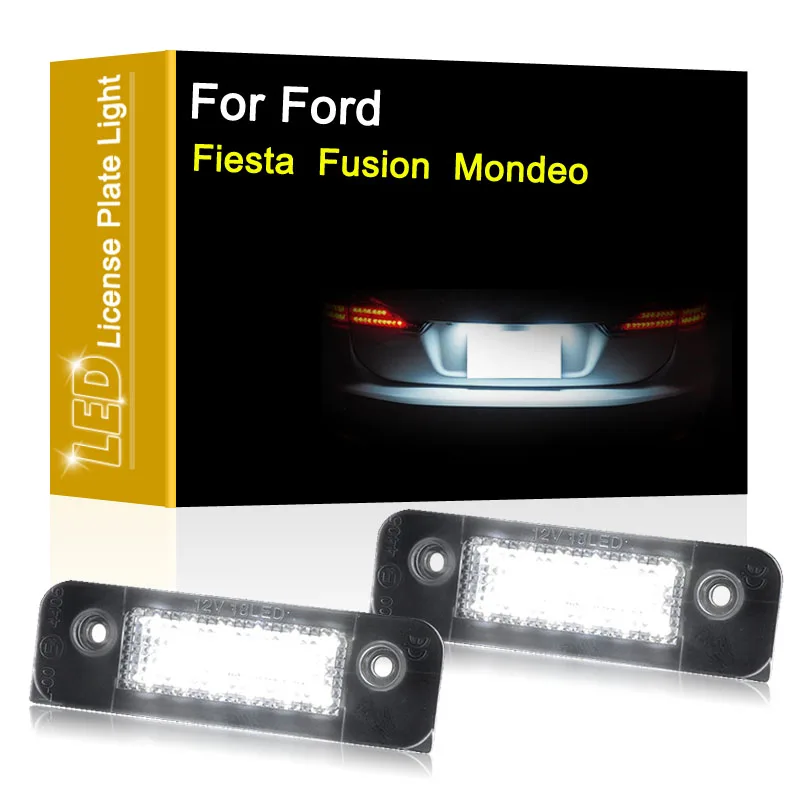 12 В фотолампа для Ford Fiesta MK5 2001-2010 Fusion 2002-2012 Mondeo 1996-2000 Белый номерной знак в сборе |