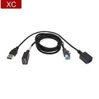 car usb aux in audio female male cable adapter 4pin connector for nissan tiida new teana qashqai x trail fit extension android