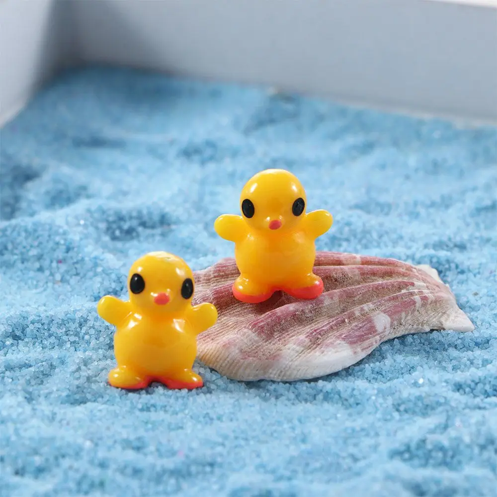 

Mini Craft Home Decor Yellow Duck Farm Model Miniatures Figurines Micro Landscape Fairy Garden Ornaments DIY Accessories