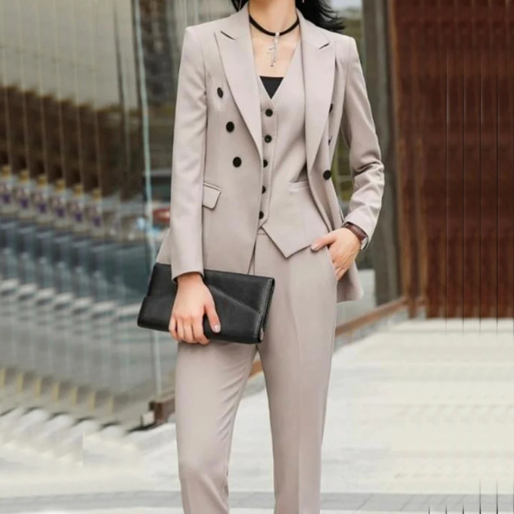 Women's 3-piece Suit Elegant Casual Commuting Office Custom-made Dress Dresses for Prom Cocostly Official Store Traf 2023 Woman