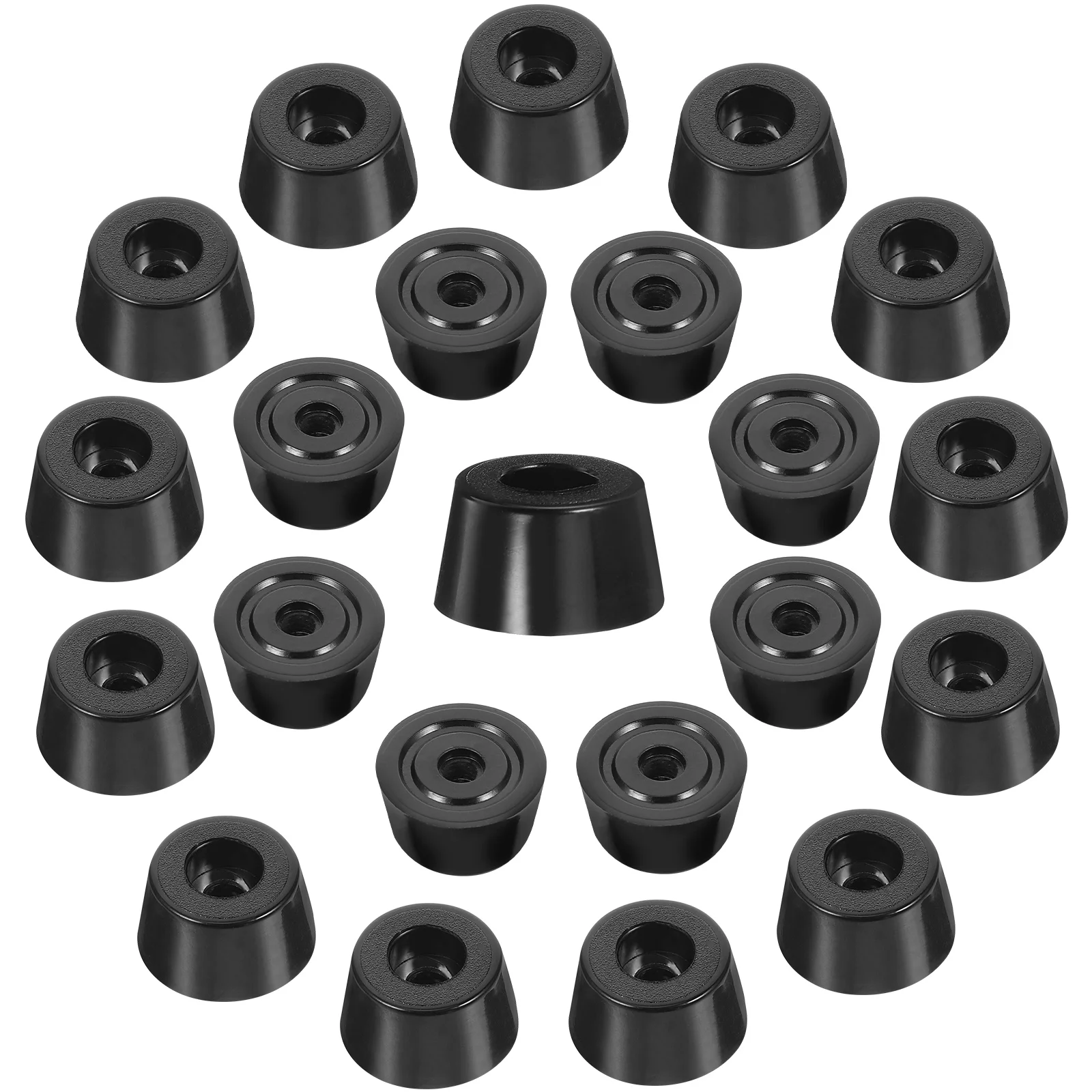 

50 Pcs Chair Leveler Chairs Desk Wheels Casters Foot Pads Fixed Feet Office Conical