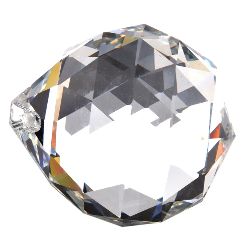 

5Pcs 40MM Feng Shui Faceted Decorating Crystal Pendant Ball(Clear)