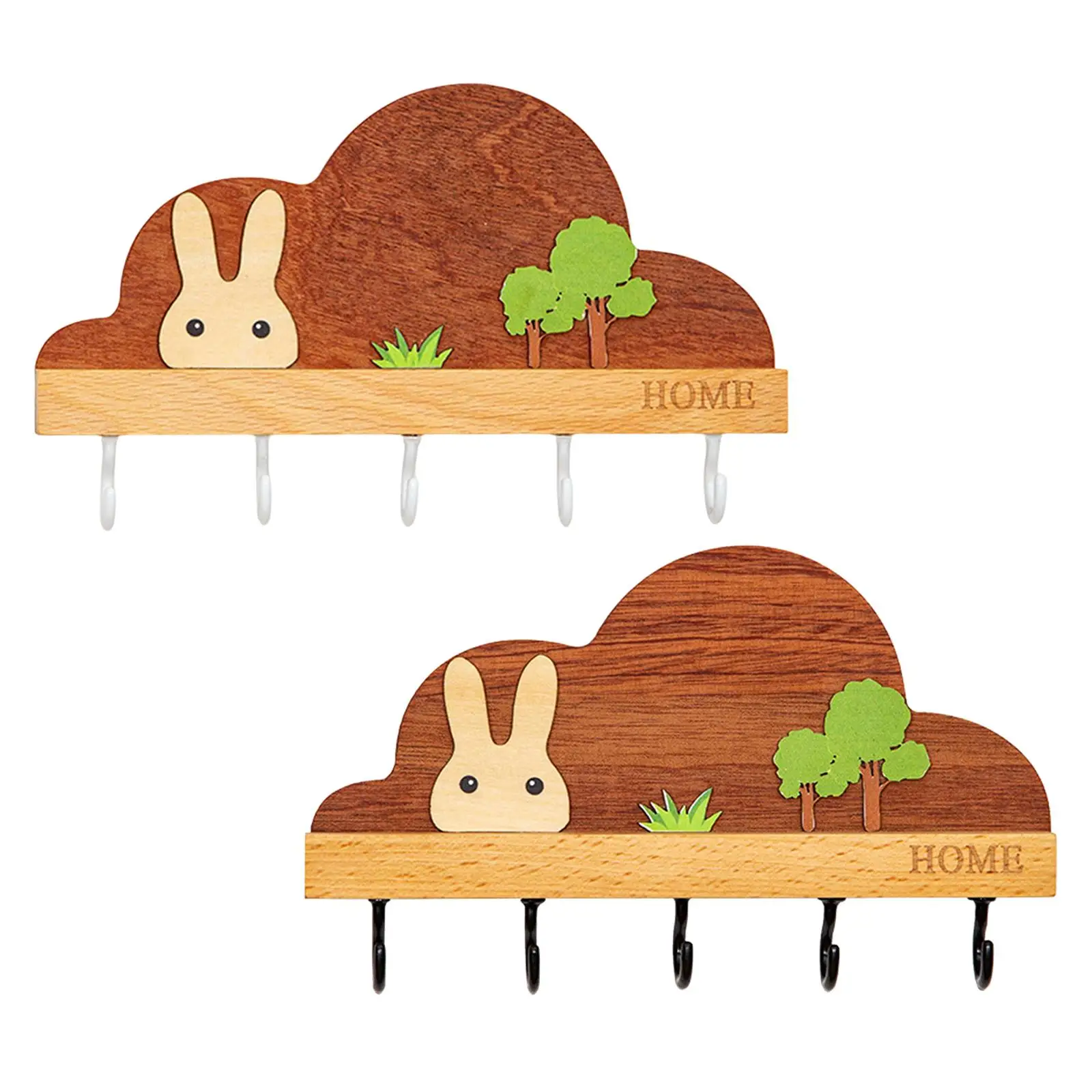 

Key Rack Key Holder Hooks Cute Home Wall Hanger for Balcony Porch Bathroom