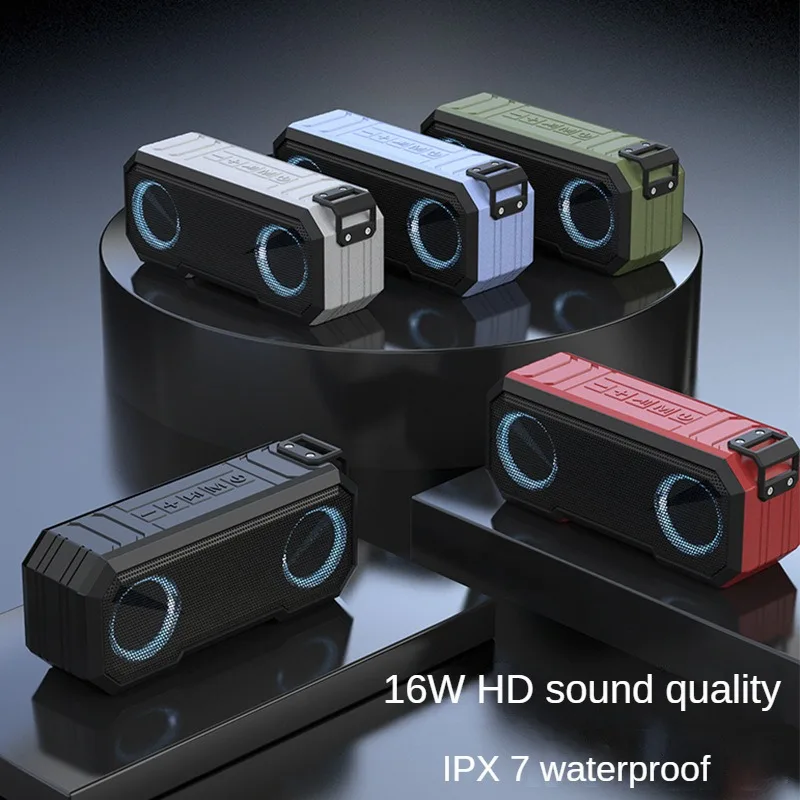 

Wireless Bluetooth Speaker with Dual Speakers, Waterproof IPX7 and Power Bank for Outdoor Activities