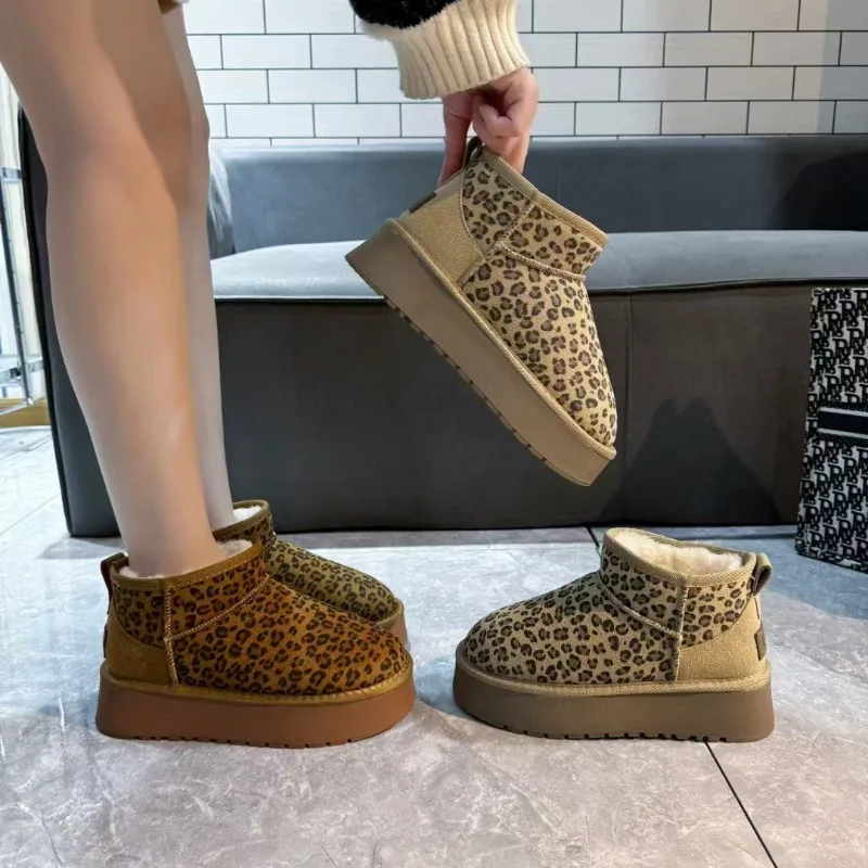 2024 зимние женские короткие плюшевые теплые ботинки повседневная обувь на