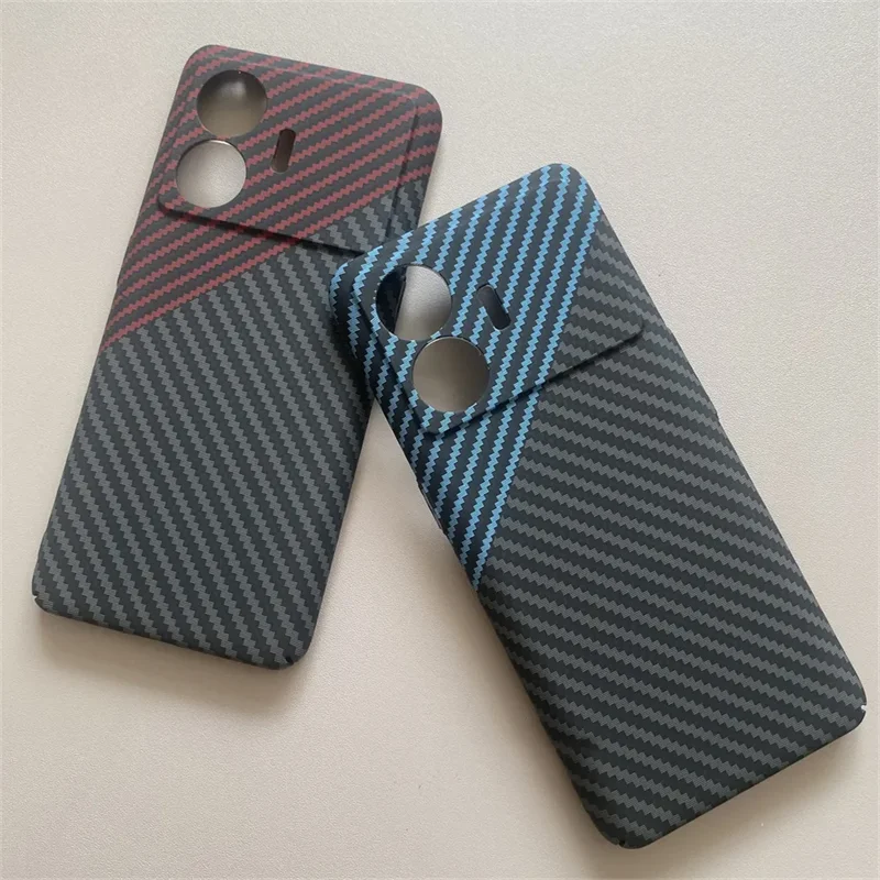 

Carbon Fiber Stripe Case For Realme GT Neo 5 SE GT3 Acrylic PC Material Shockproof Phone Case For Realme GT Neo5 Back Cover