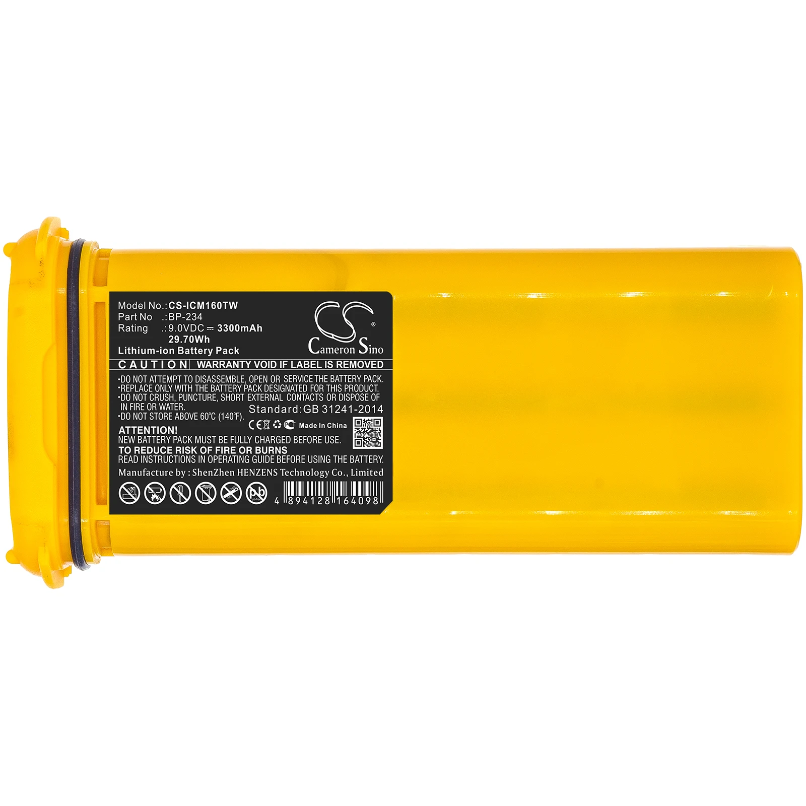 

Generic 3300mA Battery for Icom IC-GM1600,IC-GM1600E,IC-GM1600K BP-234
