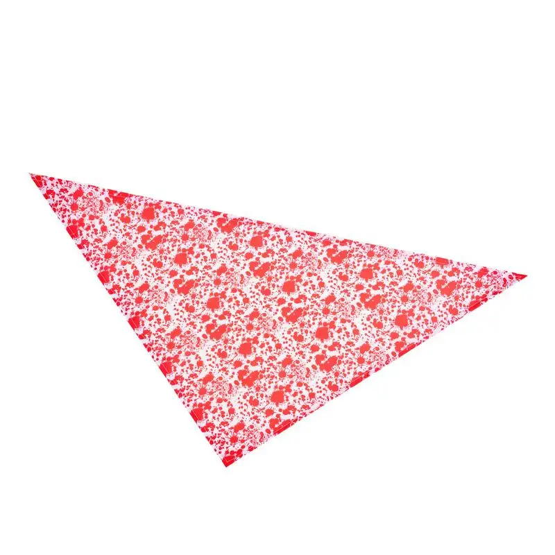 

Dog Bandanas Halloween Adjustable Triangle Bibs Scarf For Dogs Pet Neckerchief Dog Bibs With Scary Pattern Doggie Puppy Bibs For
