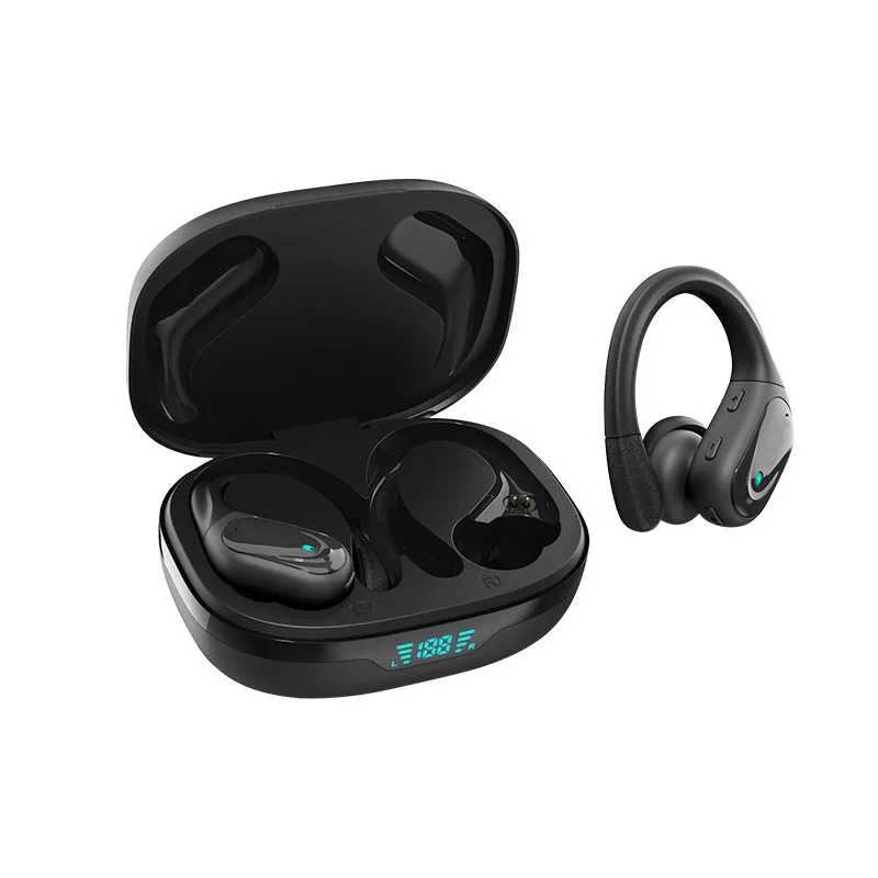 

TWS Wireless Bluetooth 5.1 Sports Ear-mounted Fitness Fanatic Can't Get Rid of IPX5 Waterproof Long-life Headphones
