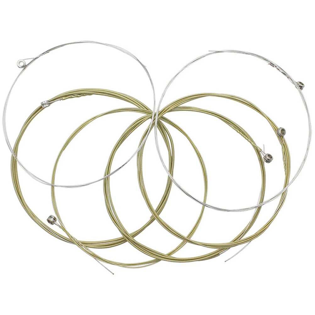 

6pcs Folk Guitar Strings Acoustic Guitar Strings Replacement Guitar Strings Guitar Parts