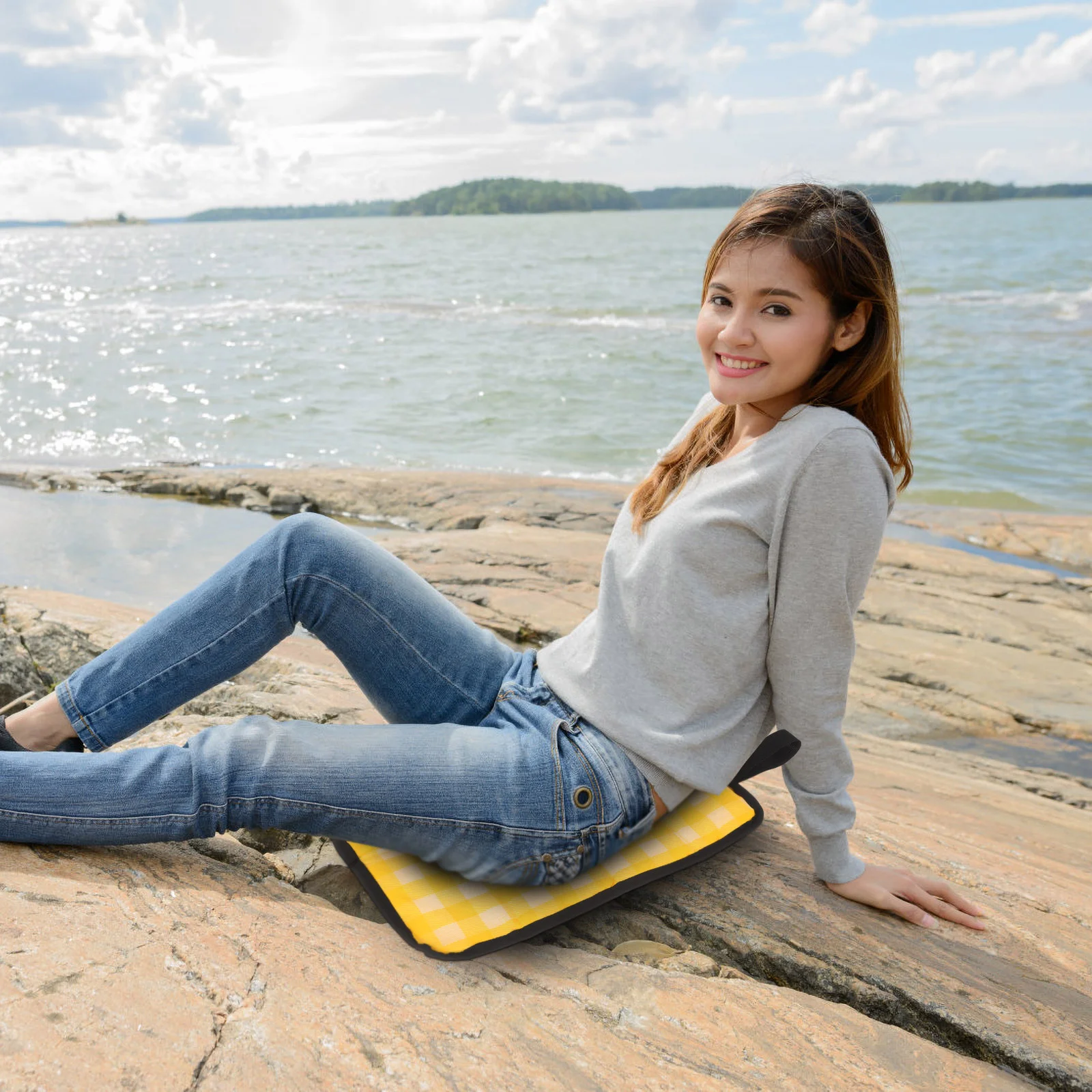 

Park Seat Pad Outdoor Foam Mat Hiking Ground Sitting Mat Camping Mat for Outdoor