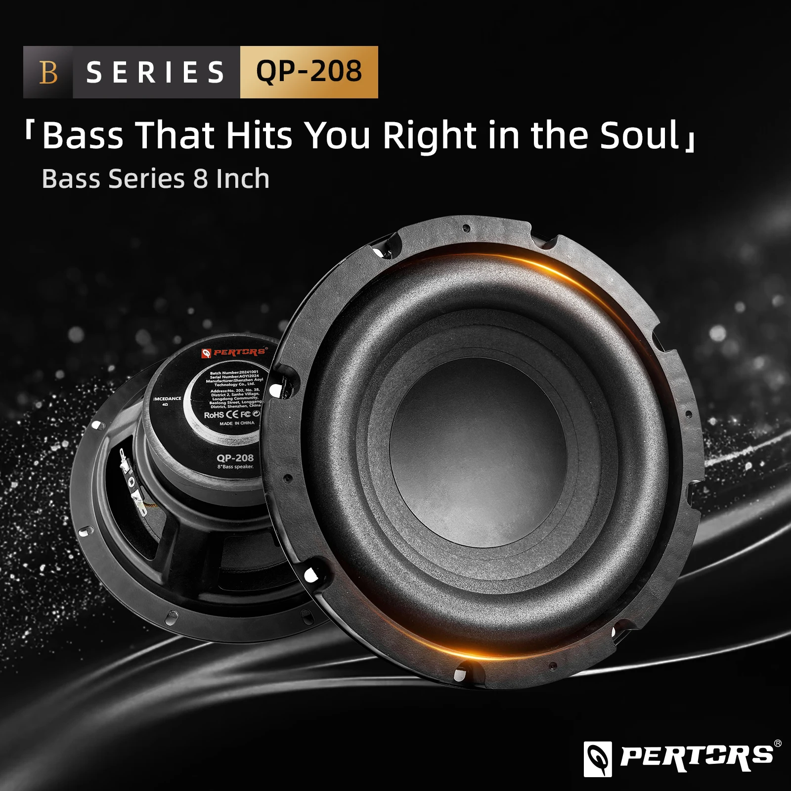 

8-дюймовый 4-омный Высокомощный Сабвуфер, Черный Автомобильный Динамик, Простая Установка, Универсальная Совместимость