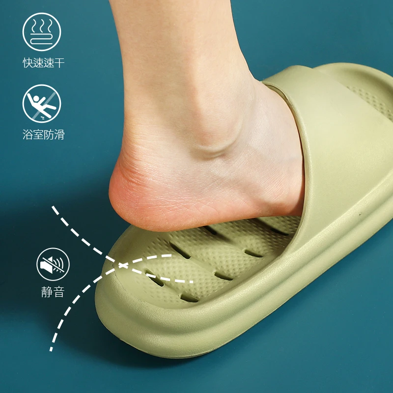 

ChuulGorl Fashion Platform Women Summer Beach Slippers 2022 Soft Eva Home Indoor Bathroom Comfort Sandals Anti-slip Shoe