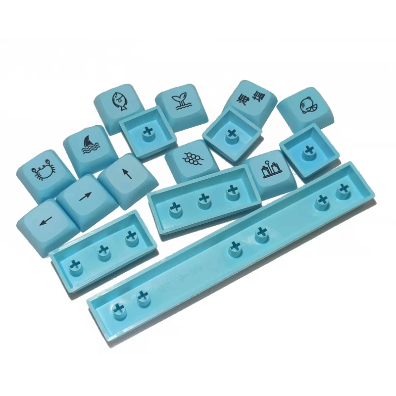 Honey Milk Mechanical Keyboard Keycaps 17PCS XDA Profile Dye Sub Bee for KEY Cover for Cherry MX GK61 64 84 96 Dropshipping