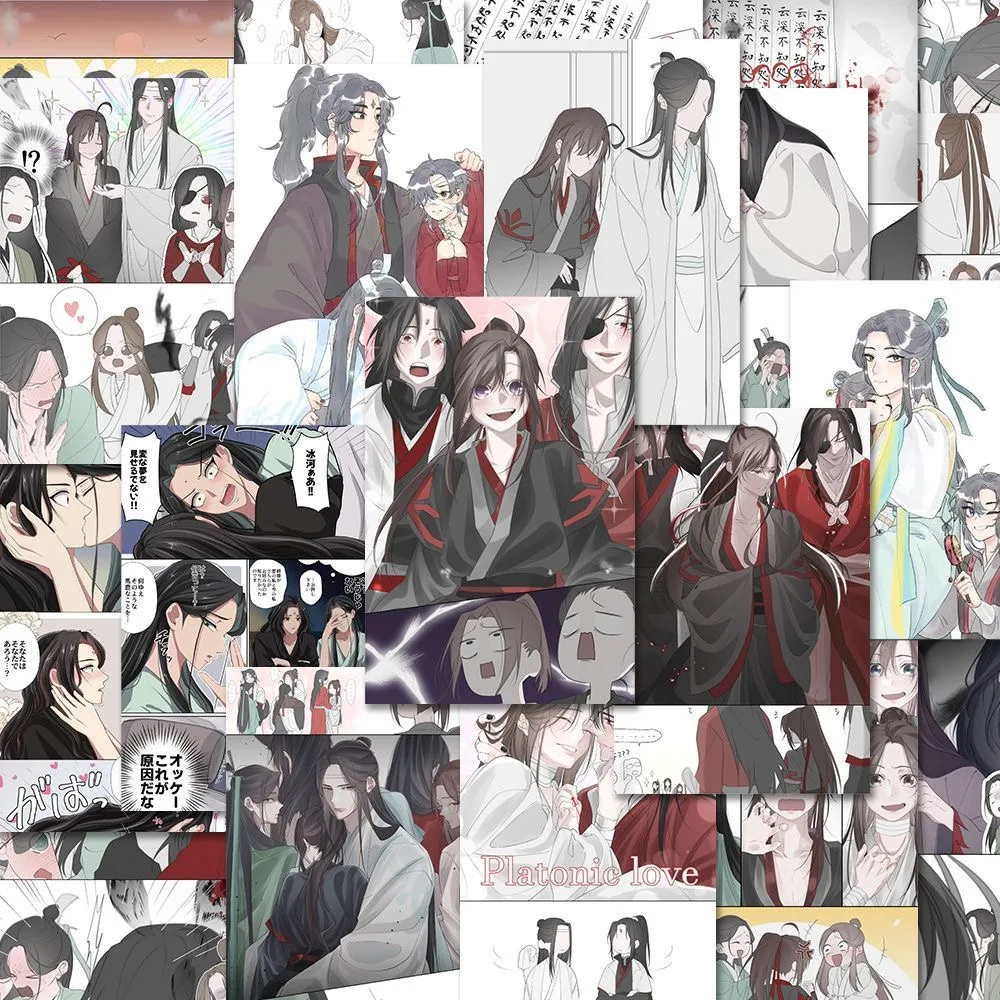 Водонепроницаемые наклейки с изображением героев мультфильмов 48 шт