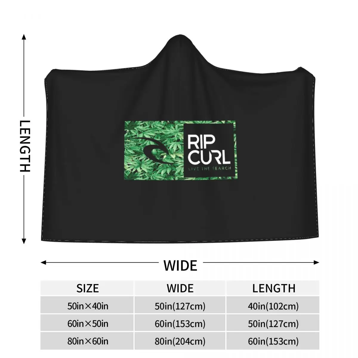 Ripcurl M Гавайский Hi Finley Watu Nwt одеяло с капюшоном Осенняя Классическая накидка плюс