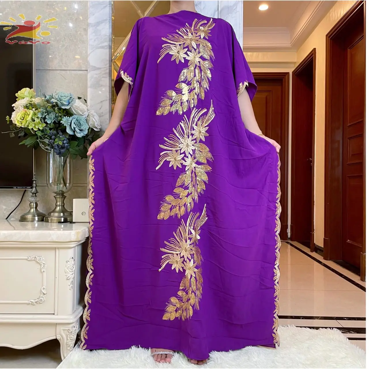 2021 Дубай Abaya для женщин Caftan высококачественное мусульманское платье с вышивкой