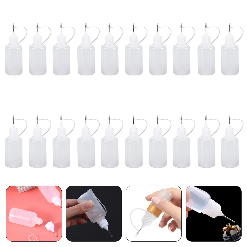 

15pcs Tip Squeeze Bottle Oil Applicator Bottle Precision Tip Applicator Bottles Tip Oil Bottle Tip Glue Bottle