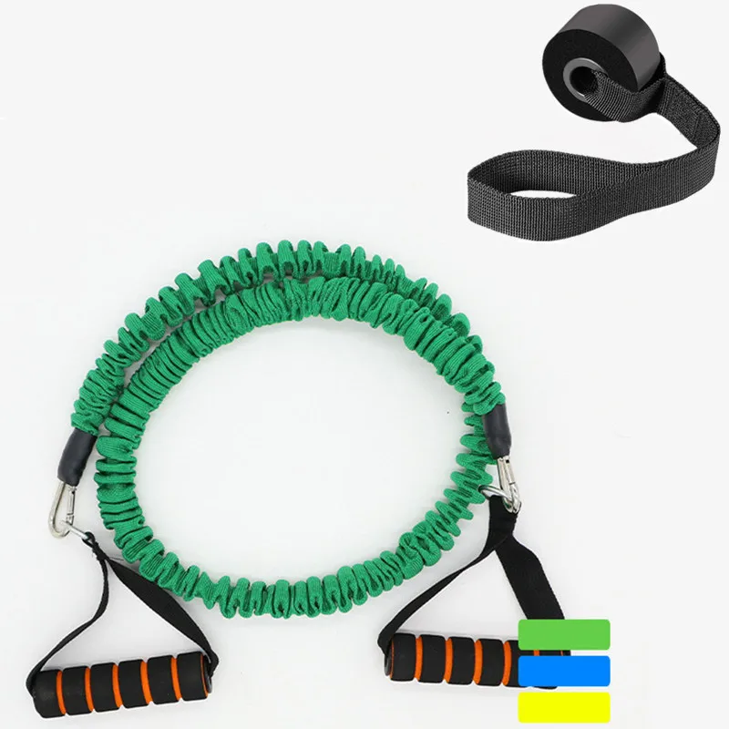 

Elastic Band Yoga Pull Rope Elastic Gym Fitness Exercise Tube Band With Handles Legs Ankle Straps Resistance Training Equipment