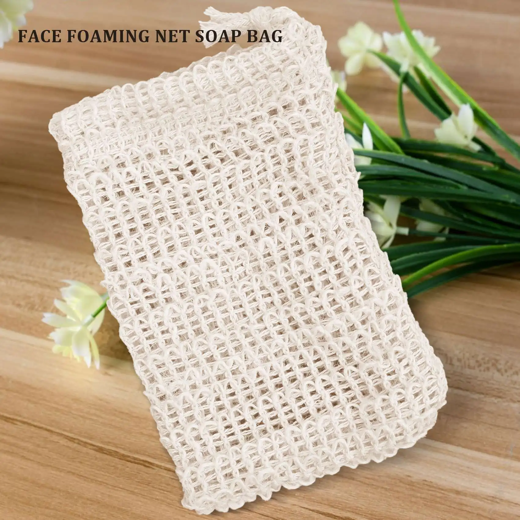 

10 Pack Natural Sisal Soap Bag Exfoliating Soap Saver Pouch Holder