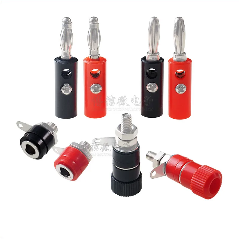 Тестовая вилка типа банан 4 мм в форме фонаря/бананана разъем клеммная колодка