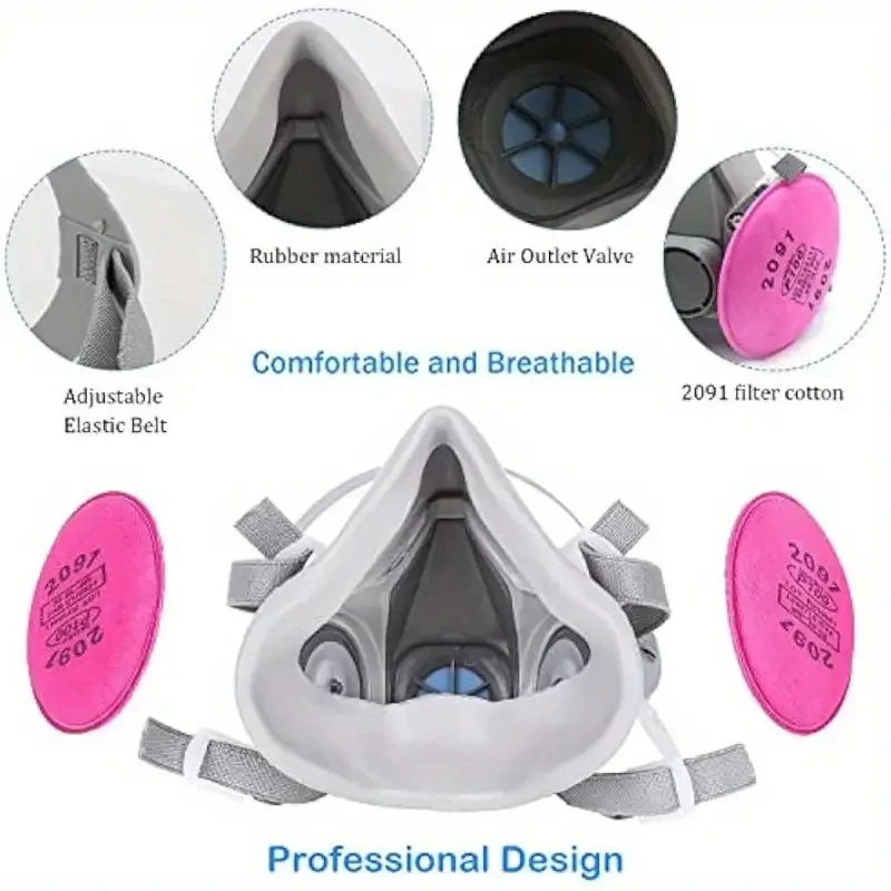 6200 с 2097 пылезащитной маской 9 в 1 промышленный пылезащитный волокнистый сварочный