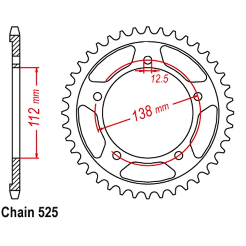 Передняя Задняя звездочка мотоцикла LOPOR 525 CNC 16T 47T для Honda XL1000V XL1000 V XL 1000 Varadero 1999-2013