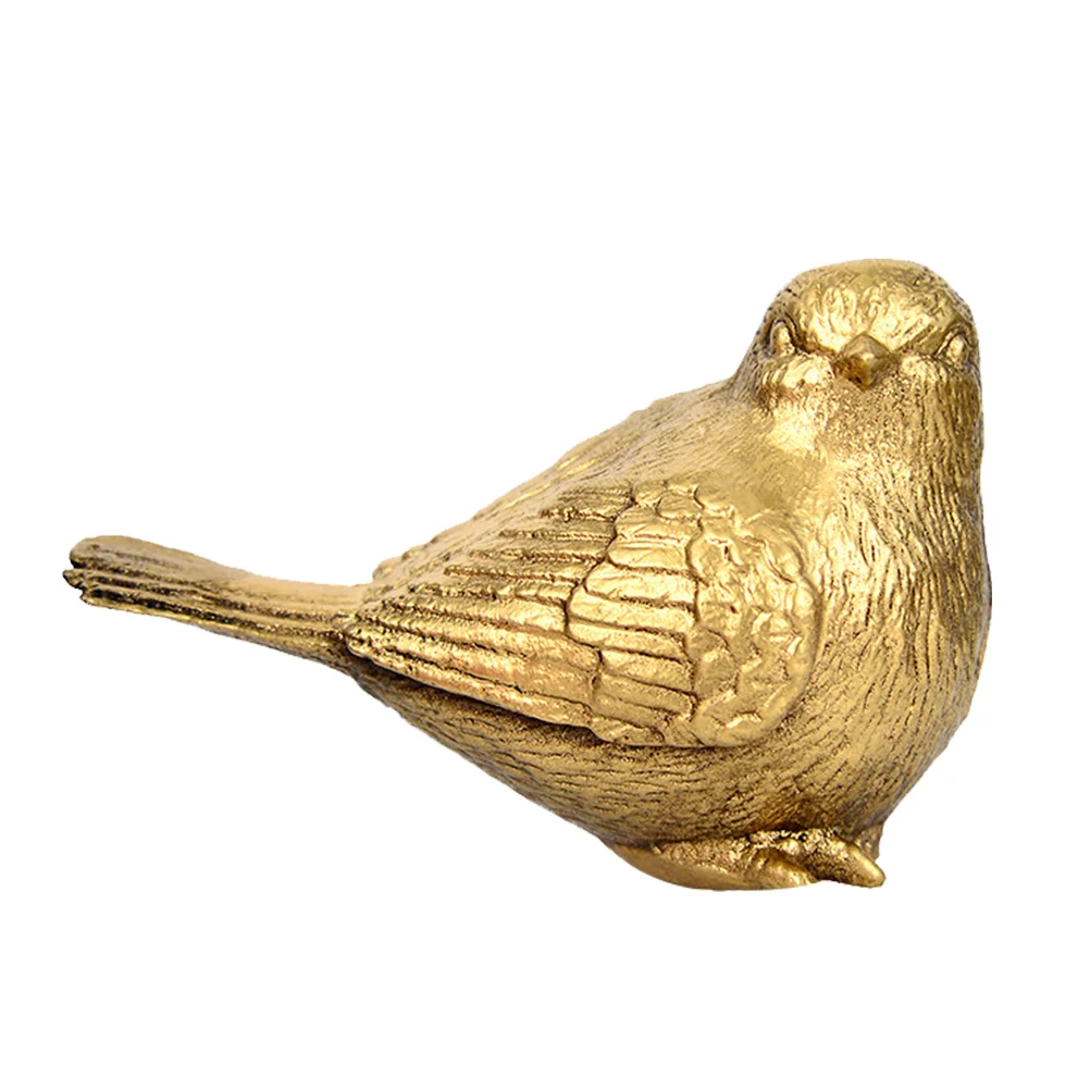 

Sparrow Cabinet Bird Mini Modeldecor Adornment Decorative Household Animalcopper Brass Statues Home Cottage Garden Figurine