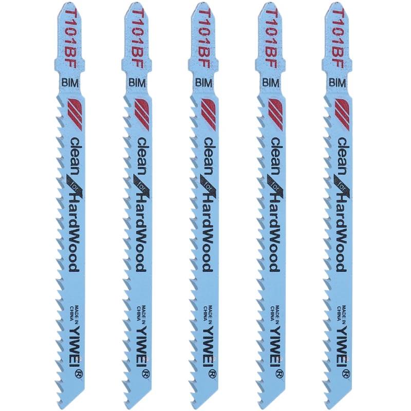 

5 Pcs T101BF Bi-metal T-Shank Cutting Tool Clean For Hardwood