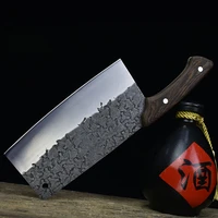 longquan kitchen knife handmade forged 7 5 inch cleaver slicing chinese chef knife for cutting vegetables and meat cooking tools
