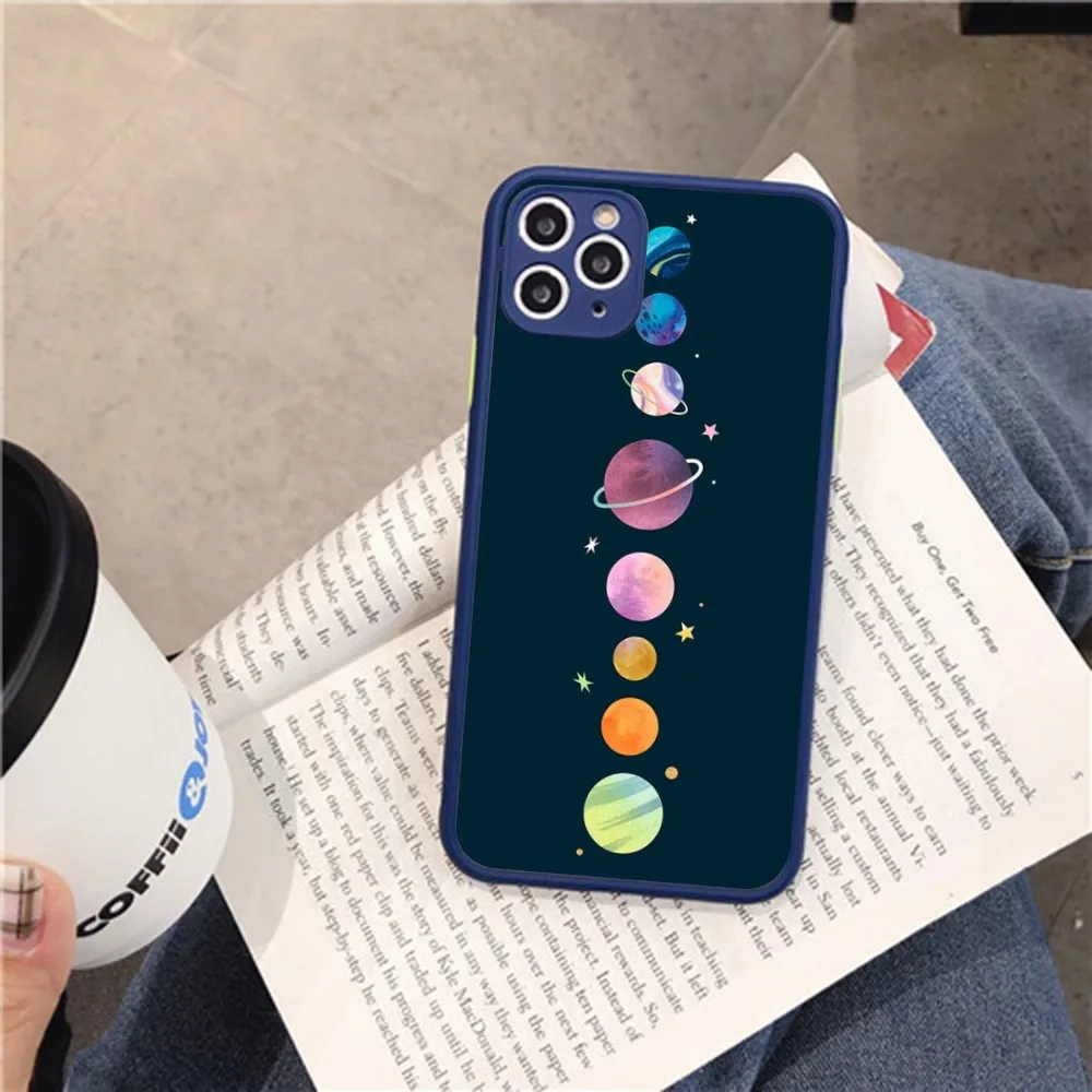 Alkohole i astronauta Etui na telefon iPhone 14 11 12 13 Mini Pro Max 8 7 Plus X XR XS MAX Półprzezroczysty matowy pokrowiec