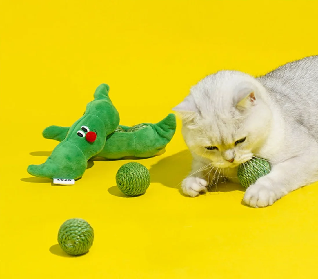 

Забавная игрушка для кошек Cat stick ударопрочный шар из сизаля