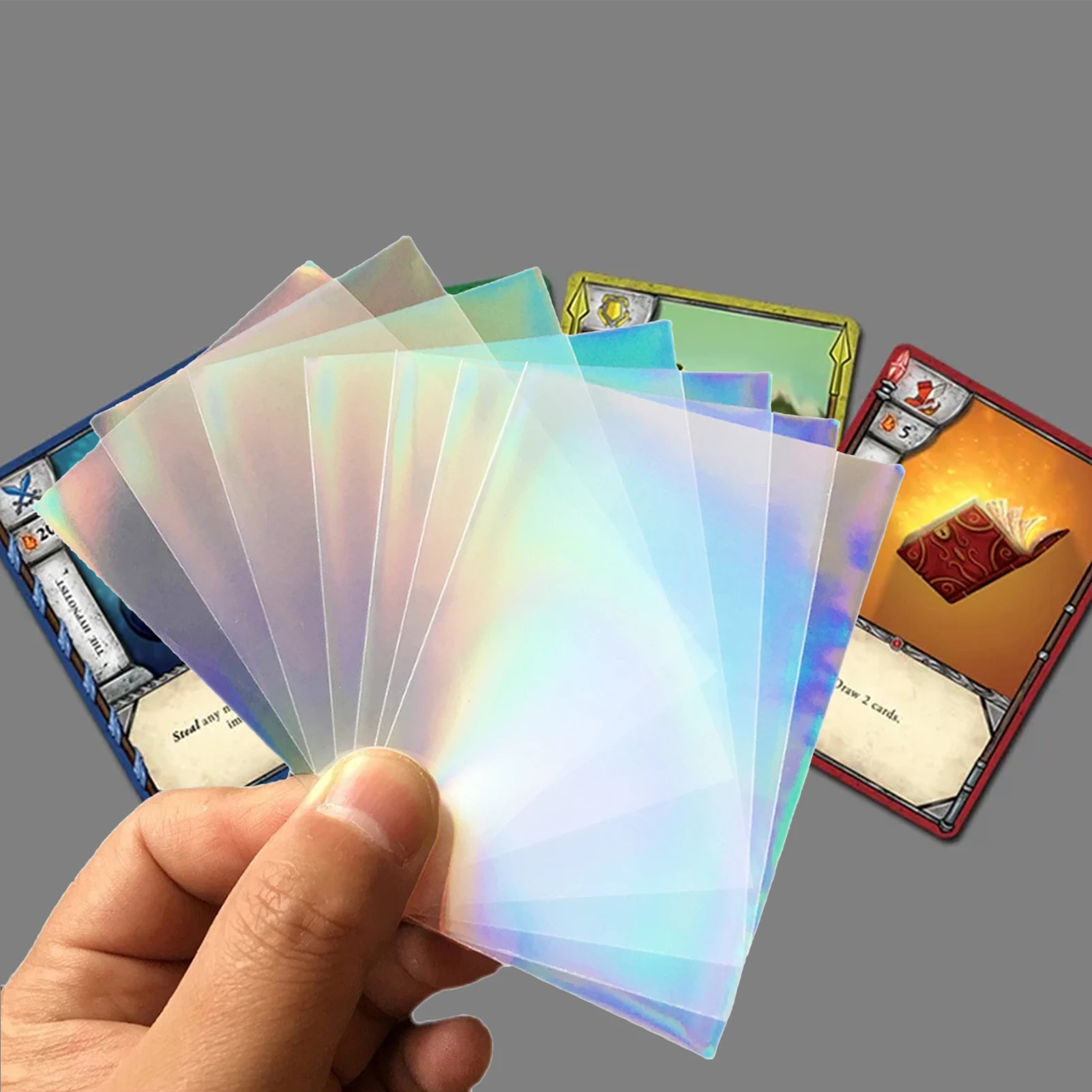 Trading Card Sleeves Hard Clear PP Protectors For Photo Pages Cards Postcard Baseball Game | Спорт и развлечения