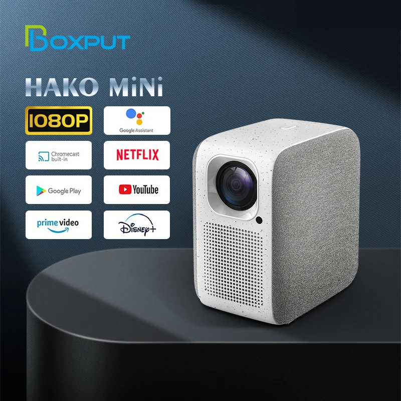 

Смарт-проектор HAKO Mini PL4, HD, 1080P, Wi-Fi, BT4.2
