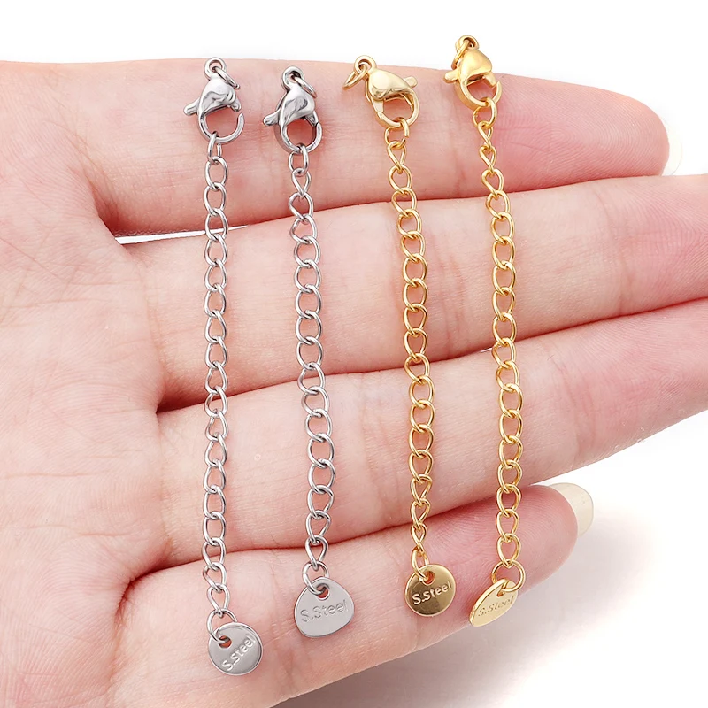 Цепочка-удлинитель для браслета из нержавеющей стали 10 шт./лот 7 см |