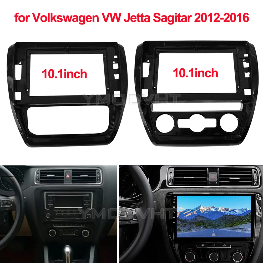 Фото 10-дюймовый автомобильный радиоприемник для Volkswagen VW Jetta Sagitar 2012-2016, комплект отделки приборной панели, DVD, GPS-навигация, рамка, панель, ремонт автомобиля №1