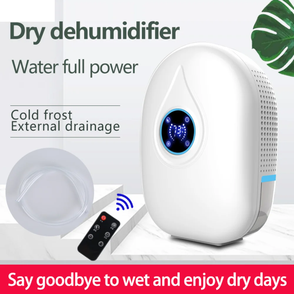 85-240V Household Bedroom Mini Dehumidifier 25W Remote Control Basement Dehumidifying Machine Dehumidifiers Moisture Absorber